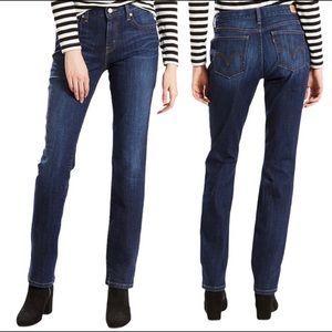 Levi’s 505 Straight Leg Jeans Blue Wash Mid Rise Size 12